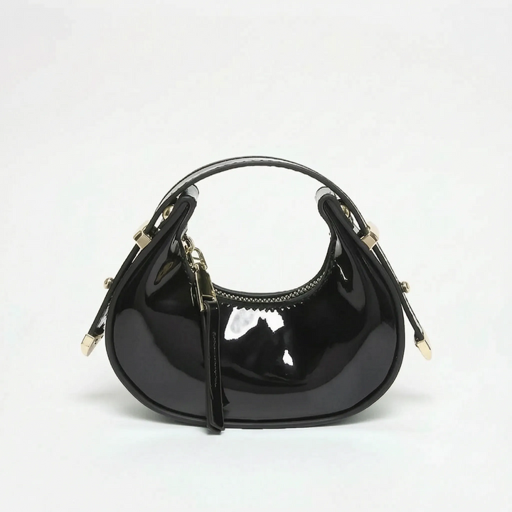 Metallic Half Moon Female Handbag - Lunari