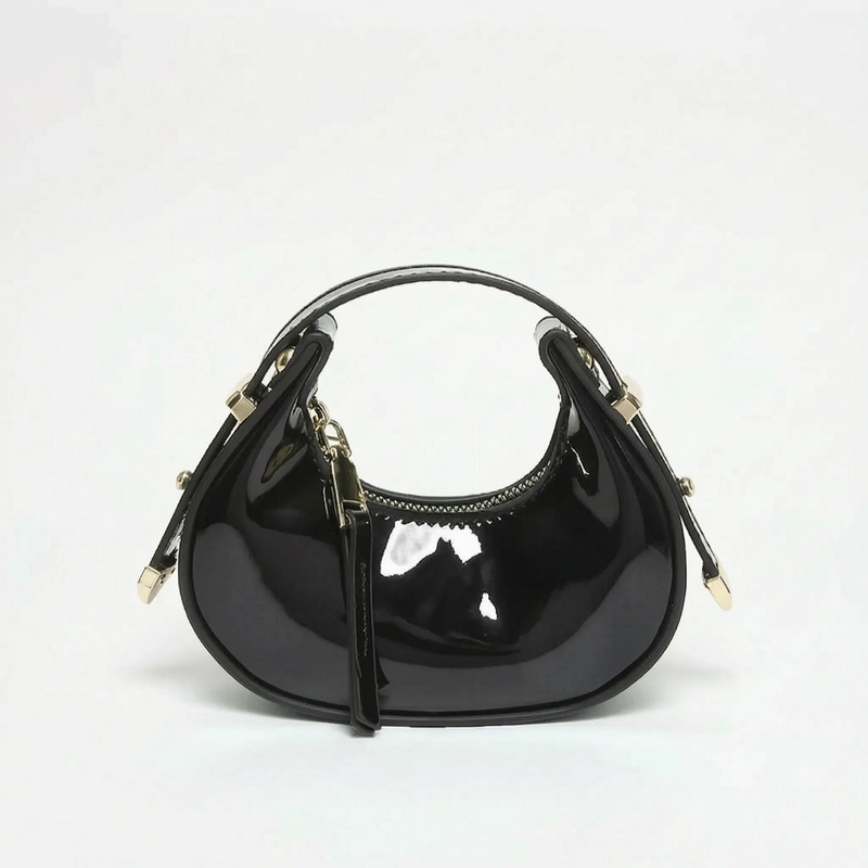 Metallic Half Moon Female Handbag - Lunari