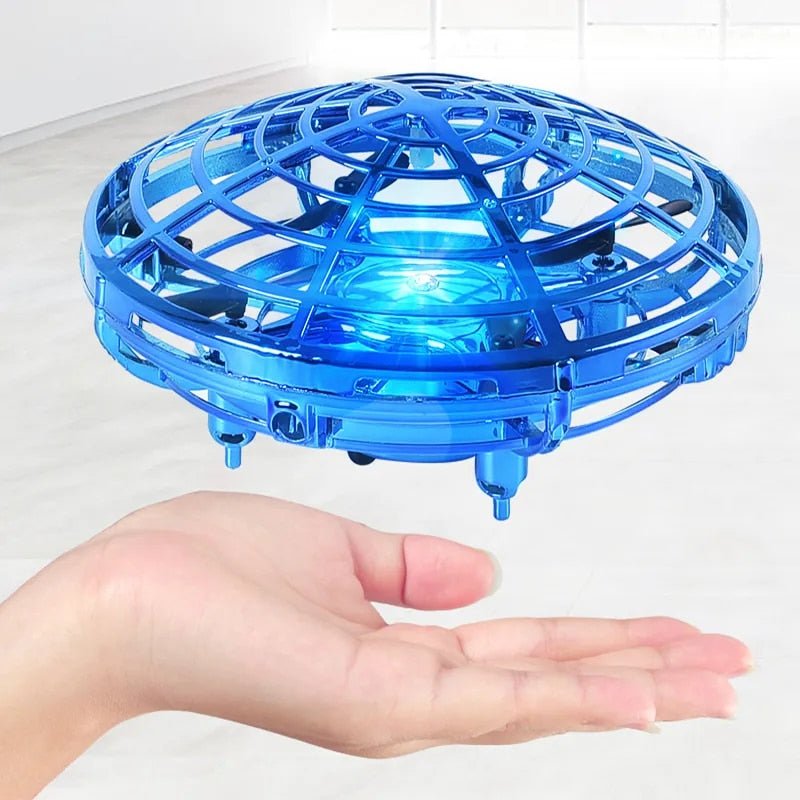 Hand-controlled flying UFO toy – for indoor and outdoor use
