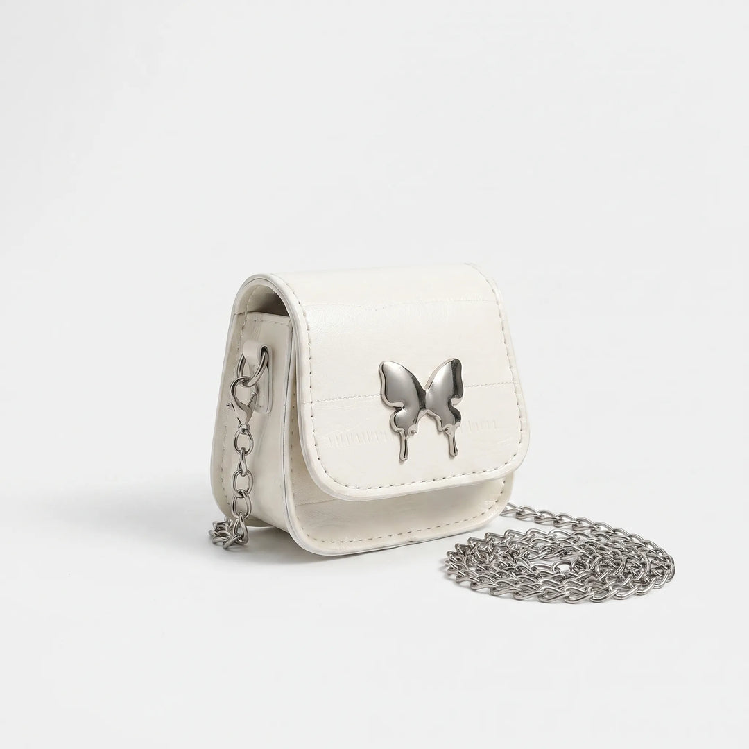Mini Crossbody Bag With Butterfly Detail - Avelia