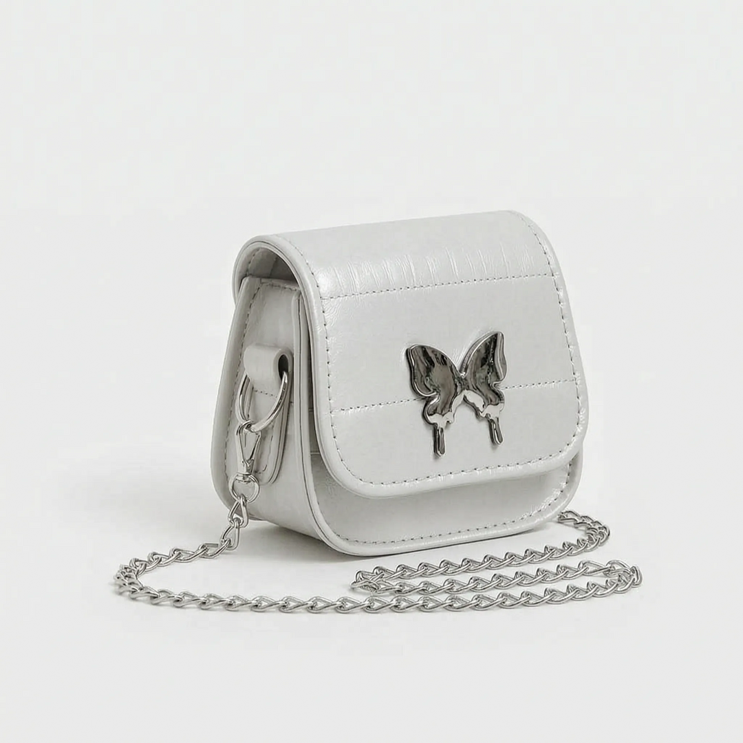 Mini Crossbody Bag With Butterfly Detail - Avelia