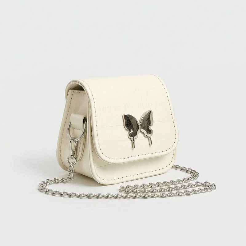 Mini Crossbody Bag With Butterfly Detail - Avelia