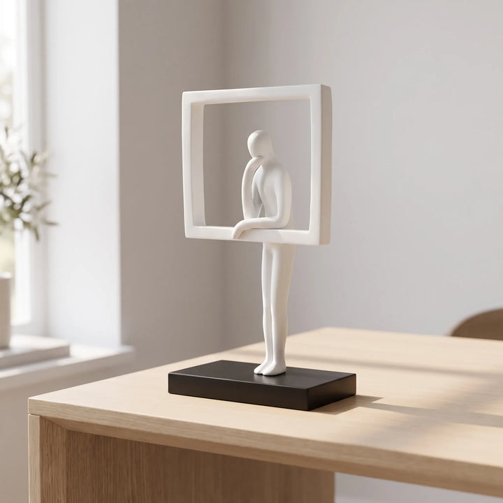 Minimalist Abstract Thinker Figurine - Pondera