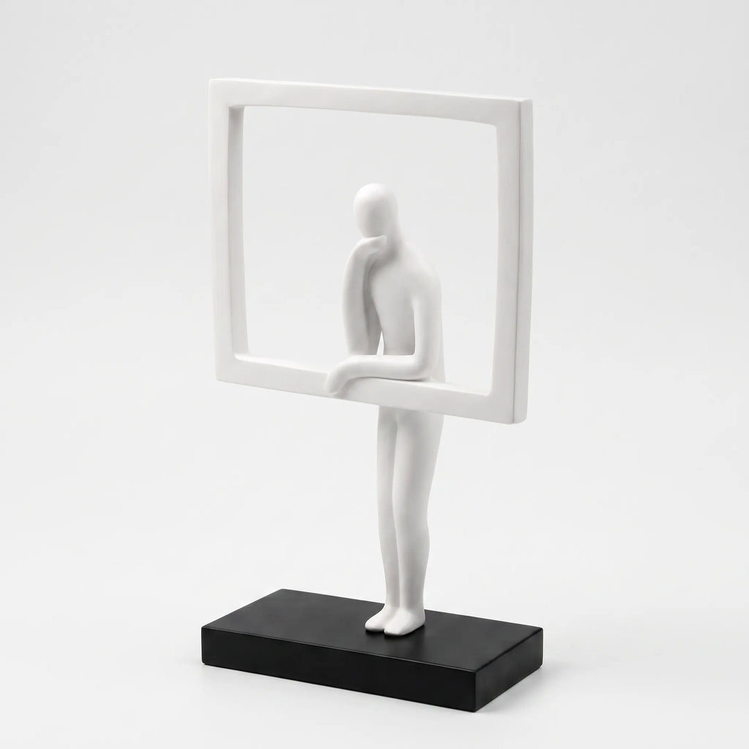 Minimalist Abstract Thinker Figurine - Pondera