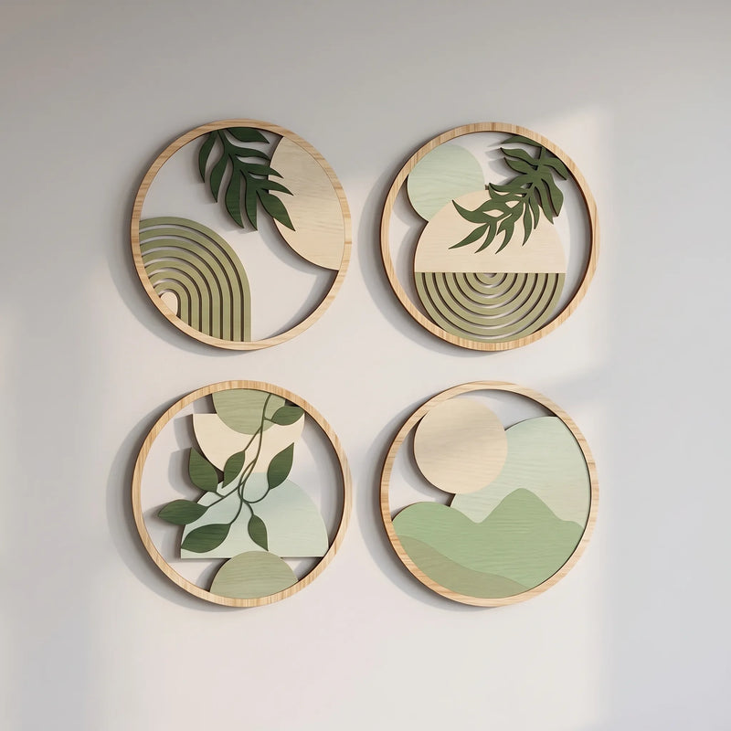 Minimalist Circular Geometric Wall Art - Sylvani