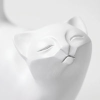 Minimalist Geometric Cat Figurine - Purrform