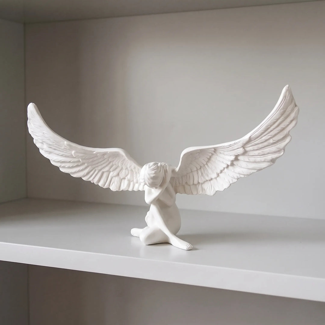 Minimalist Winged Figure Ornament - Alarix
