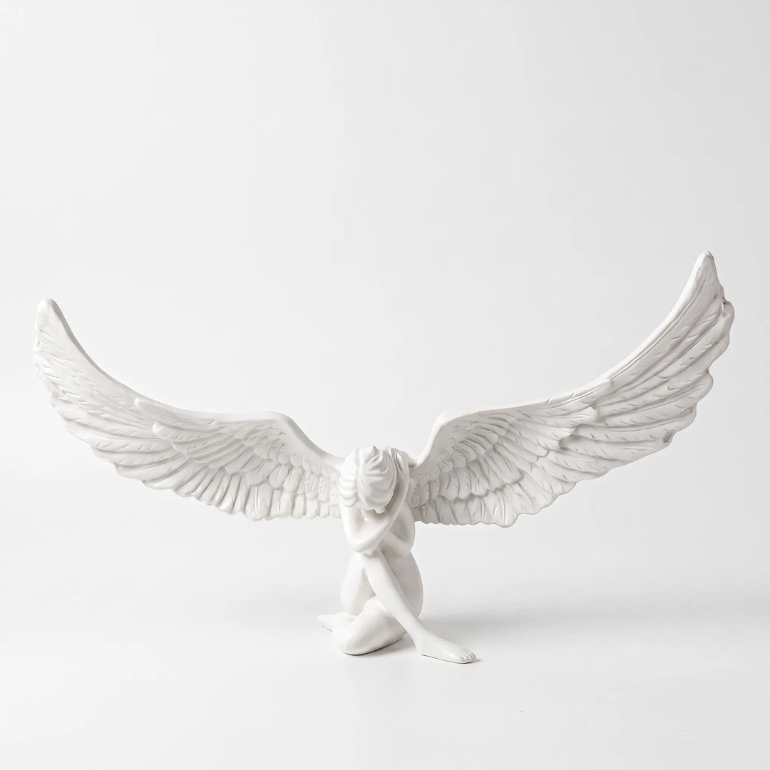 Minimalist Winged Figure Ornament - Alarix