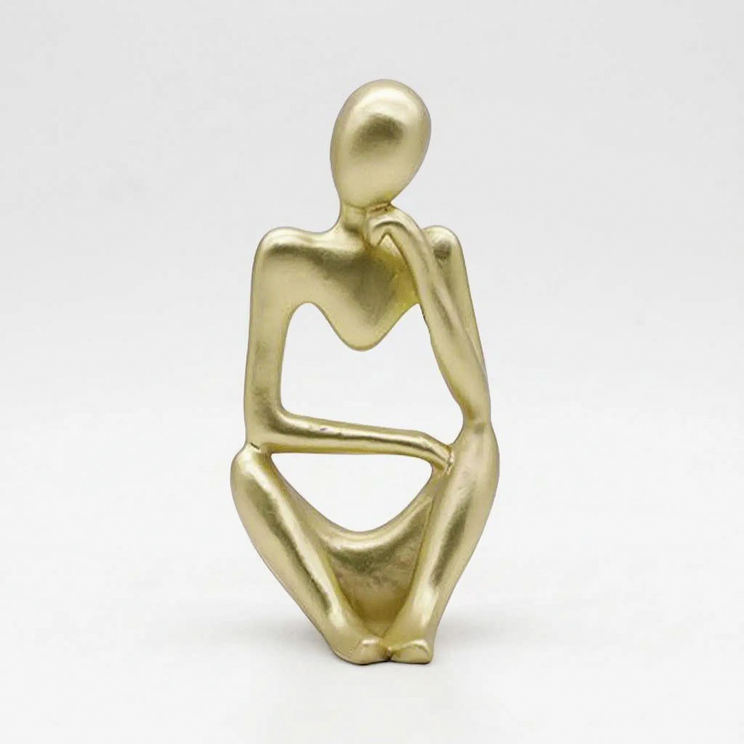 Modern Abstract Thinking Figure Sculpture - Penseo