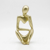 Modern Abstract Thinking Figure Sculpture - Penseo