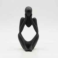Modern Abstract Thinking Figure Sculpture - Penseo