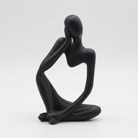 Modern Abstract Thinking Figure Sculpture - Penseo