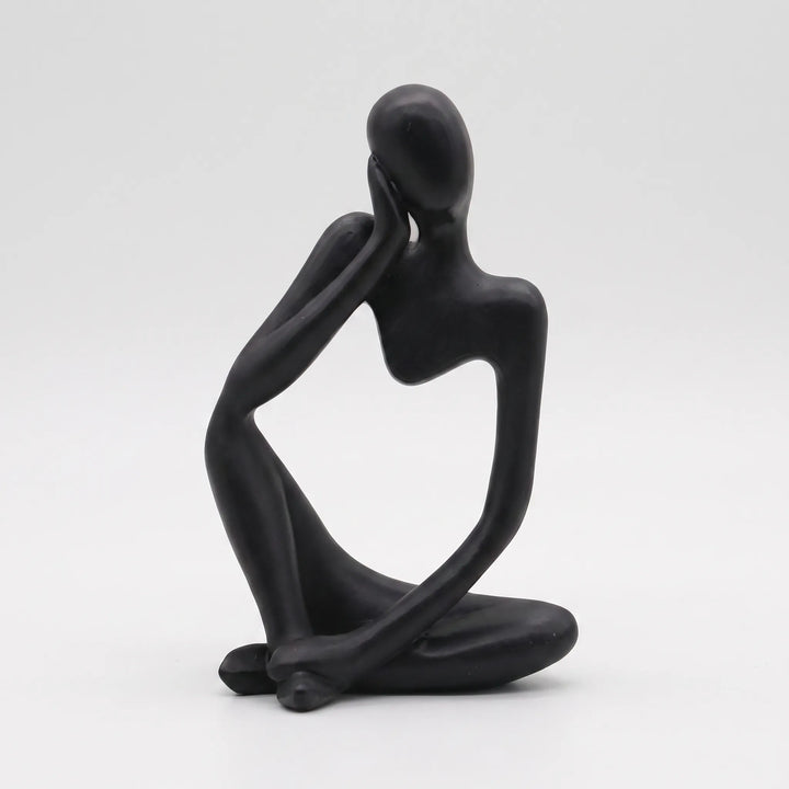 Modern Abstract Thinking Figure Sculpture - Penseo