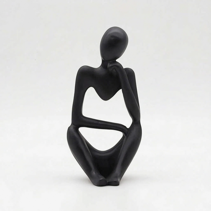 Modern Abstract Thinking Figure Sculpture - Penseo