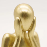 Modern Abstract Thinking Figure Sculpture - Penseo