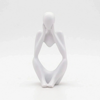 Modern Abstract Thinking Figure Sculpture - Penseo