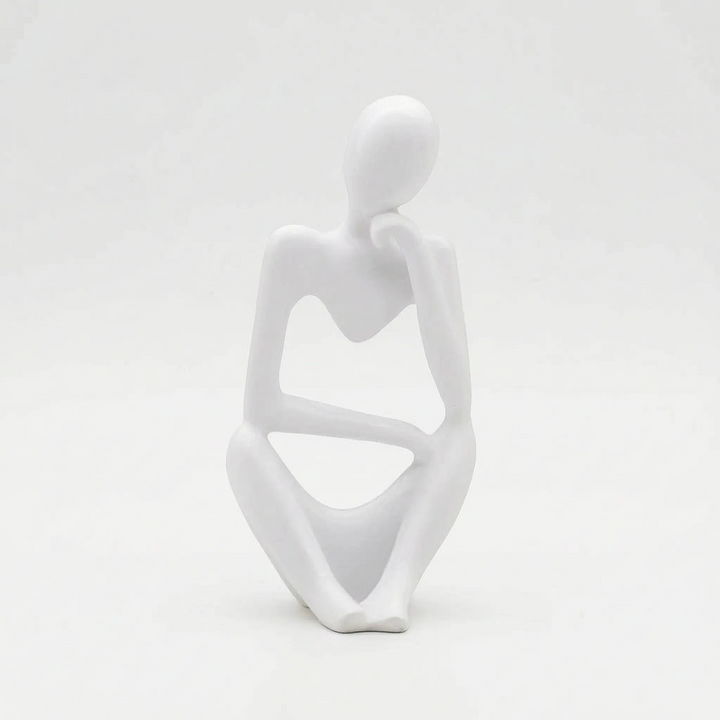 Modern Abstract Thinking Figure Sculpture - Penseo