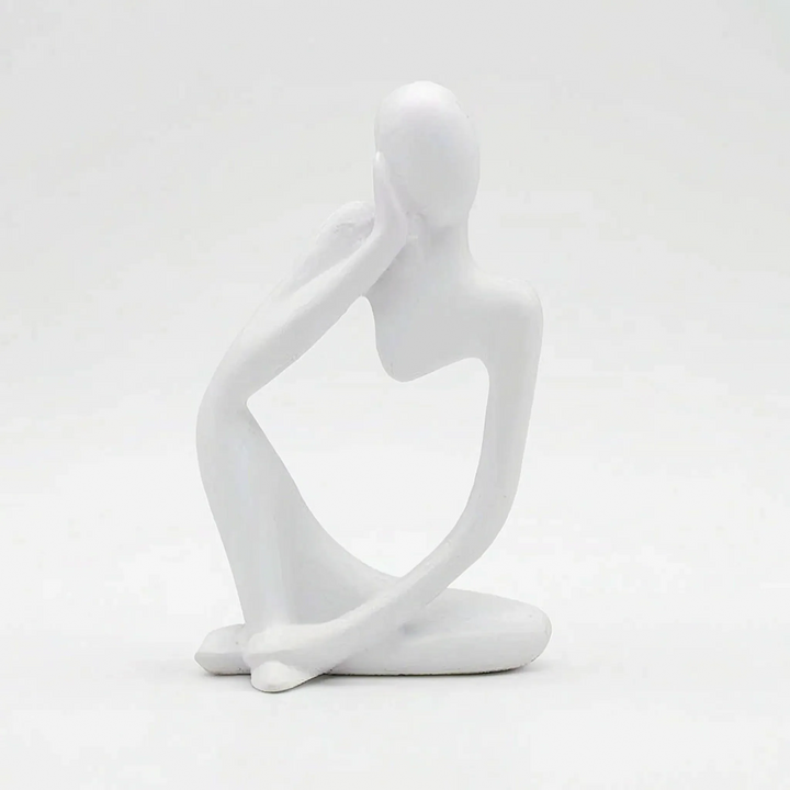 Modern Abstract Thinking Figure Sculpture - Penseo