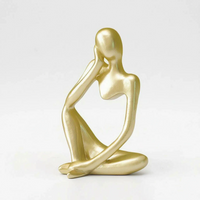Modern Abstract Thinking Figure Sculpture - Penseo