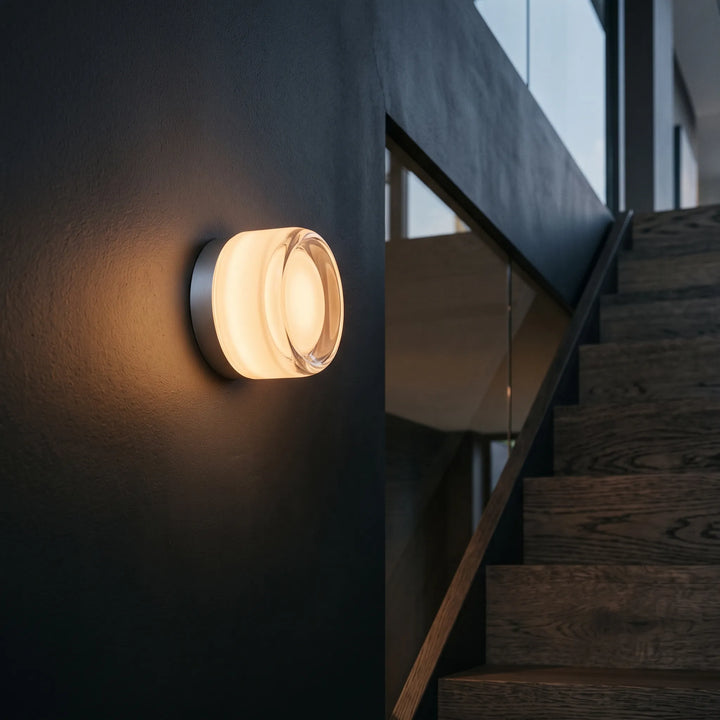 Modern Cylindrical LED Wall Light for Staircases