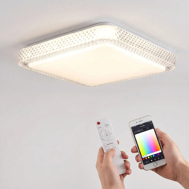 Modern Flush Mount Smart Ceiling Light - Prismix