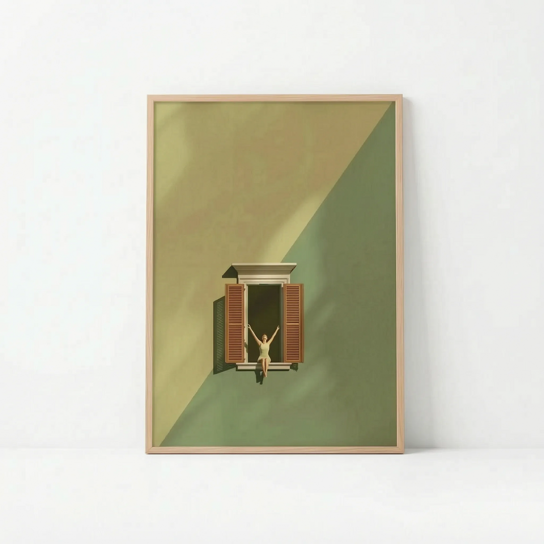 Modern Geometric Colour Block Wall Print - Vibrantia