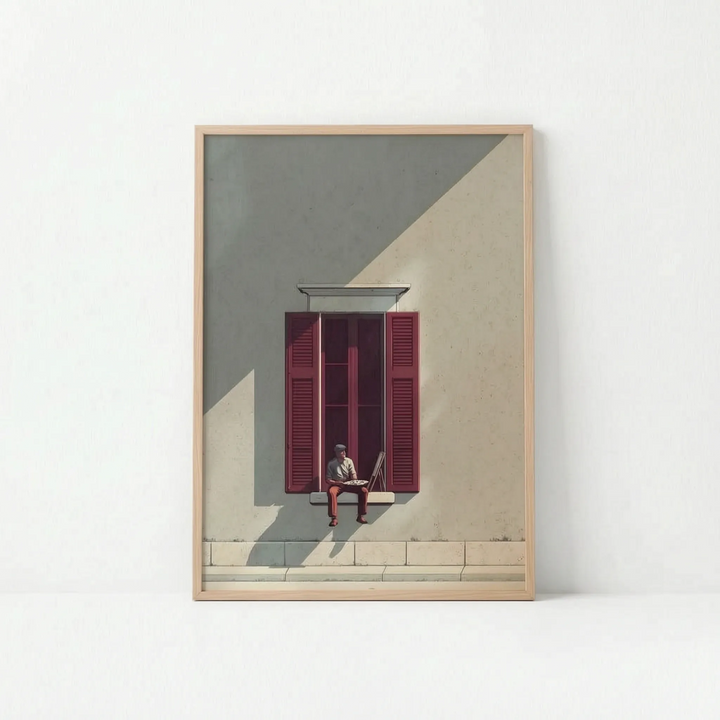 Modern Geometric Colour Block Wall Print - Vibrantia