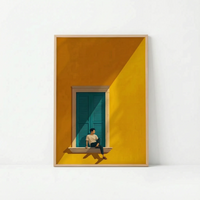 Modern Geometric Colour Block Wall Print - Vibrantia