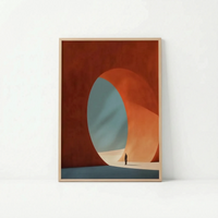 Modern Geometric Colour Block Wall Print - Vibrantia