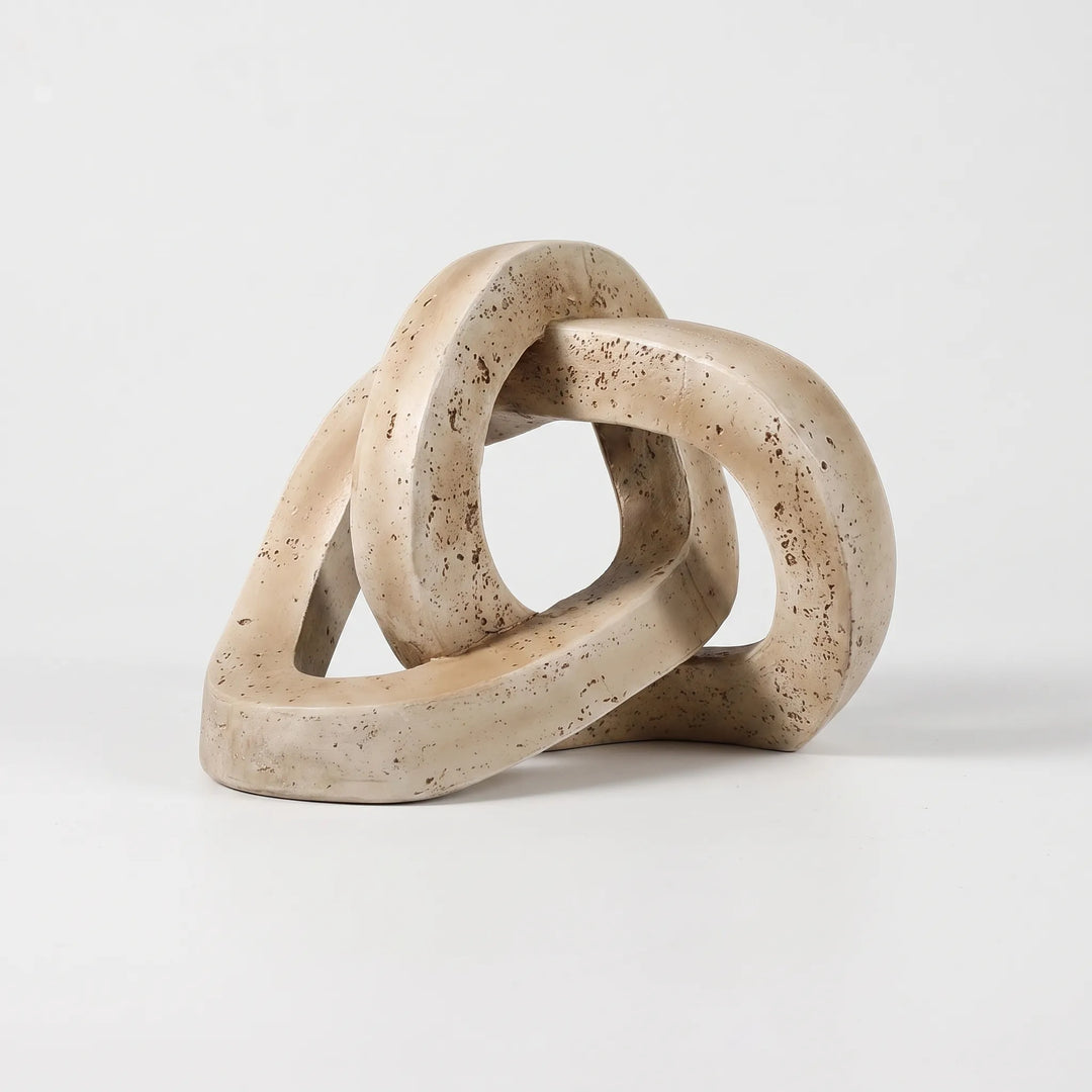 Modern Geometric Twisted Knot Sculpture - Nectis