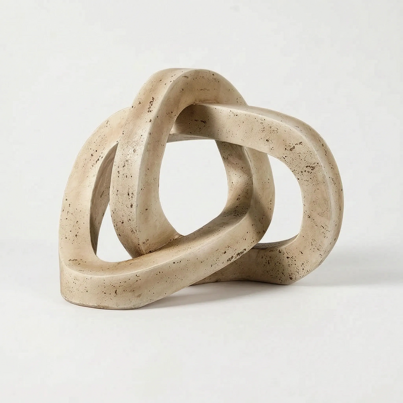Modern Geometric Twisted Knot Sculpture - Nectis