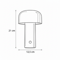 Modern Mushroom Rechargeable Table Lamp - Nocci