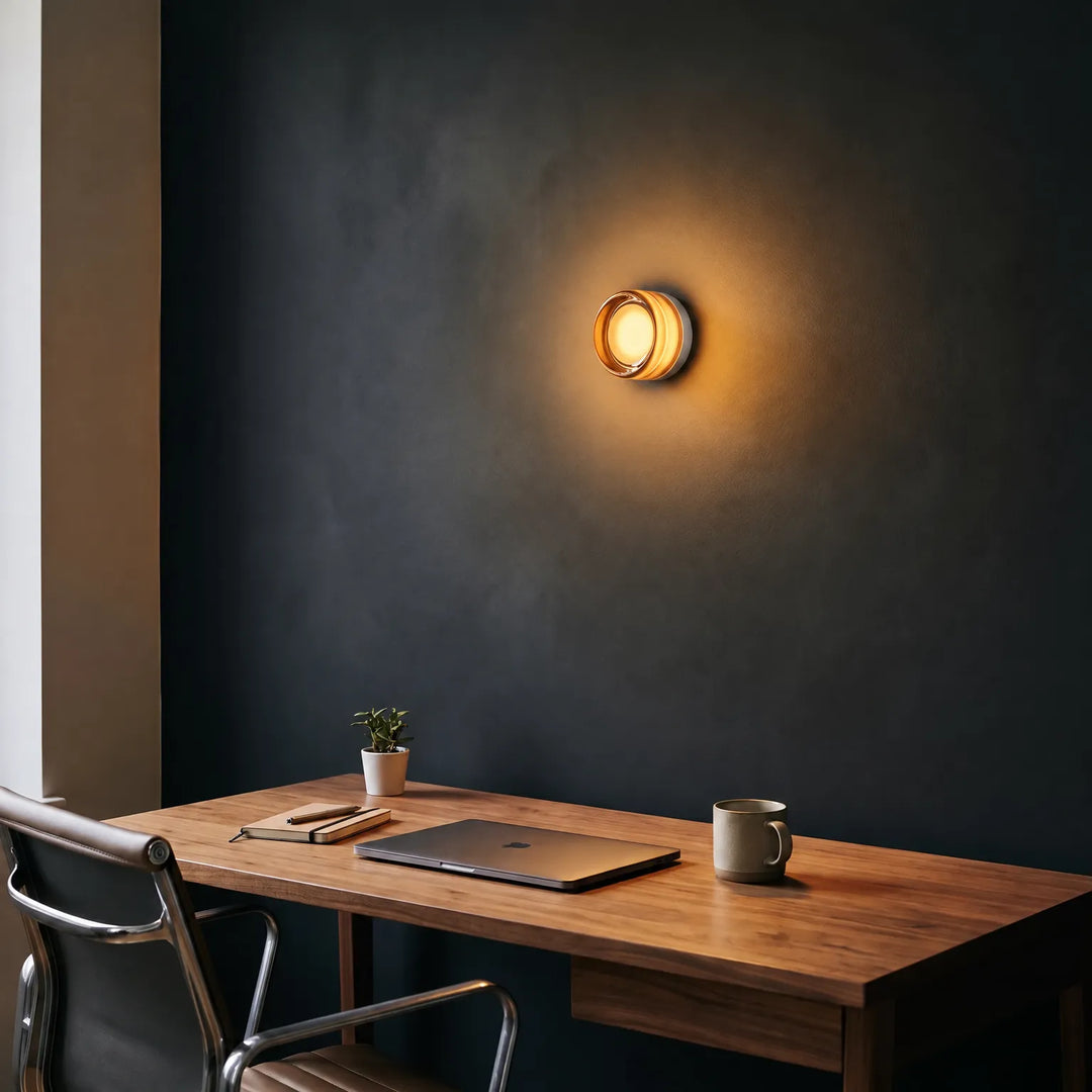 Modern Round LED Wall Light for Home Offices