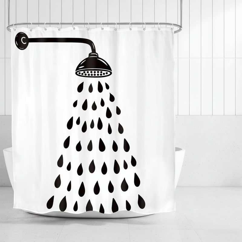 Moderne Baddekoration Polyestervorhang - Showerlyn