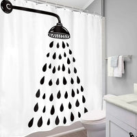 Moderne Baddekoration Polyestervorhang - Showerlyn