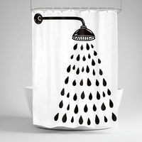 Moderne Baddekoration Polyestervorhang - Showerlyn