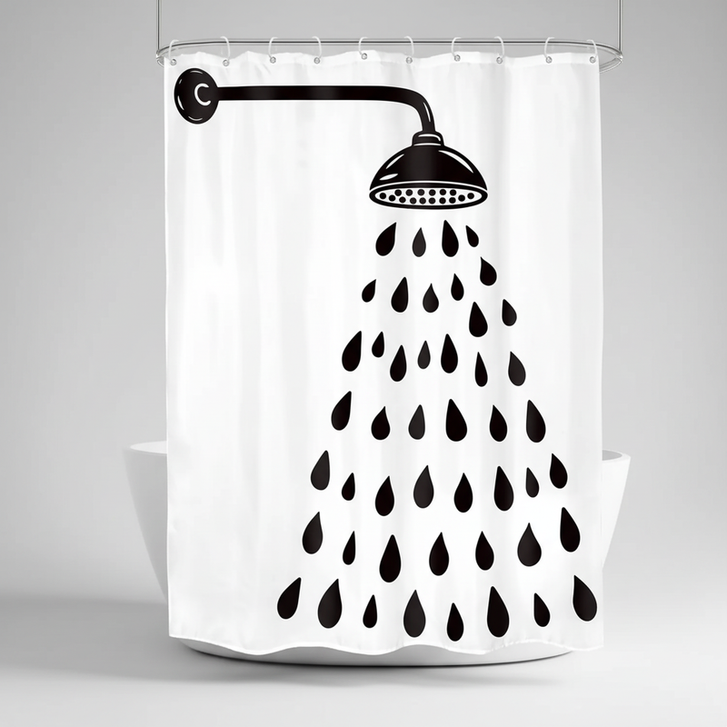 Moderne Baddekoration Polyestervorhang - Showerlyn
