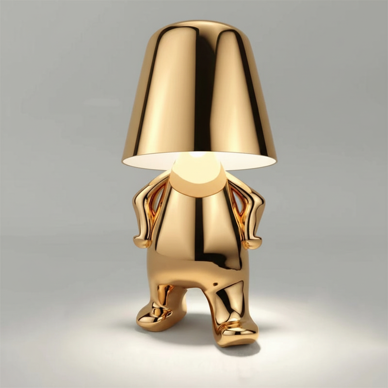 Moderne Tischlampe Metallfinish - AuraBuddy