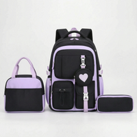 Multi-Compartment Geometric Patterned Rucksack - Kinetox