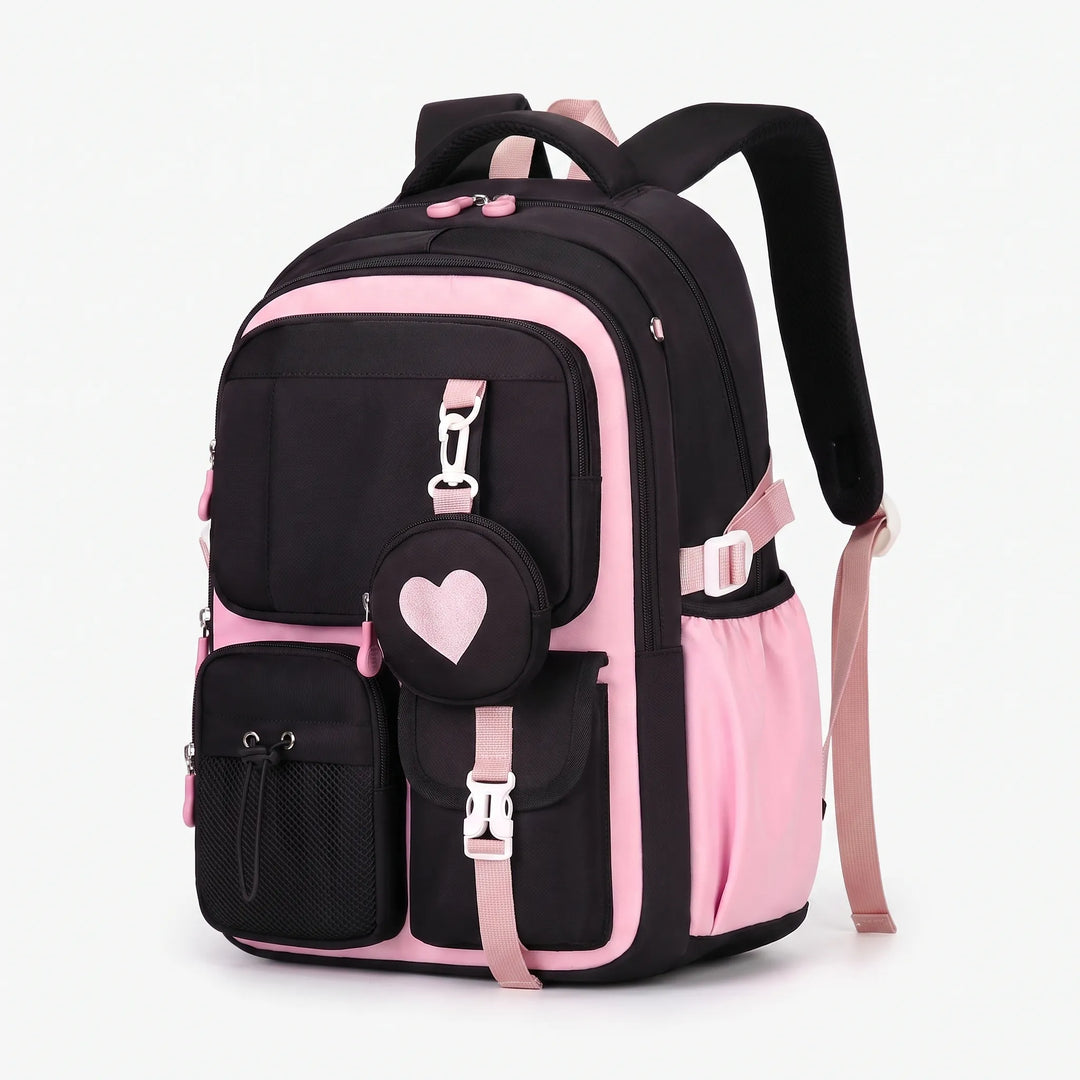Multi-Compartment Geometric Patterned Rucksack - Kinetox
