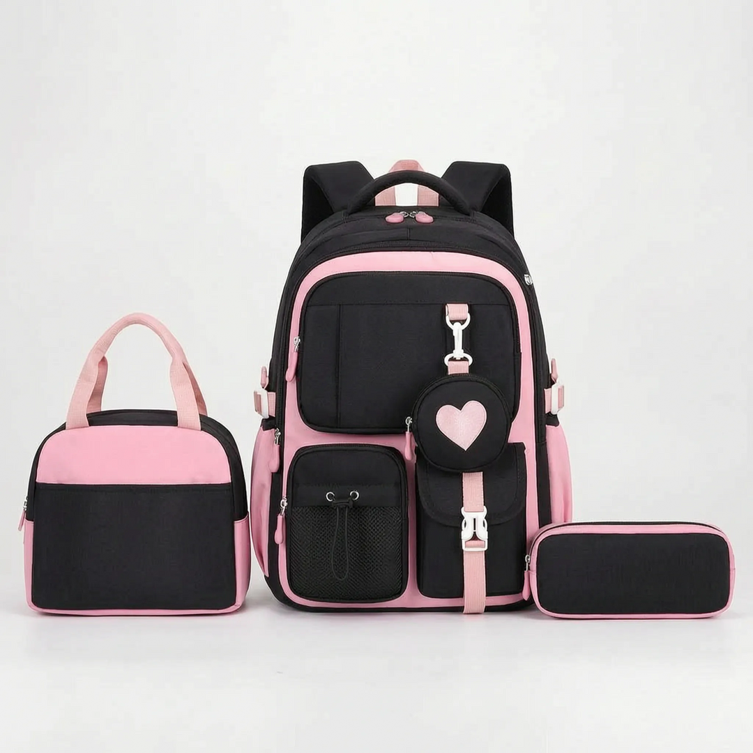 Multi-Compartment Geometric Patterned Rucksack - Kinetox