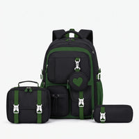 Multi-Compartment Geometric Patterned Rucksack - Kinetox