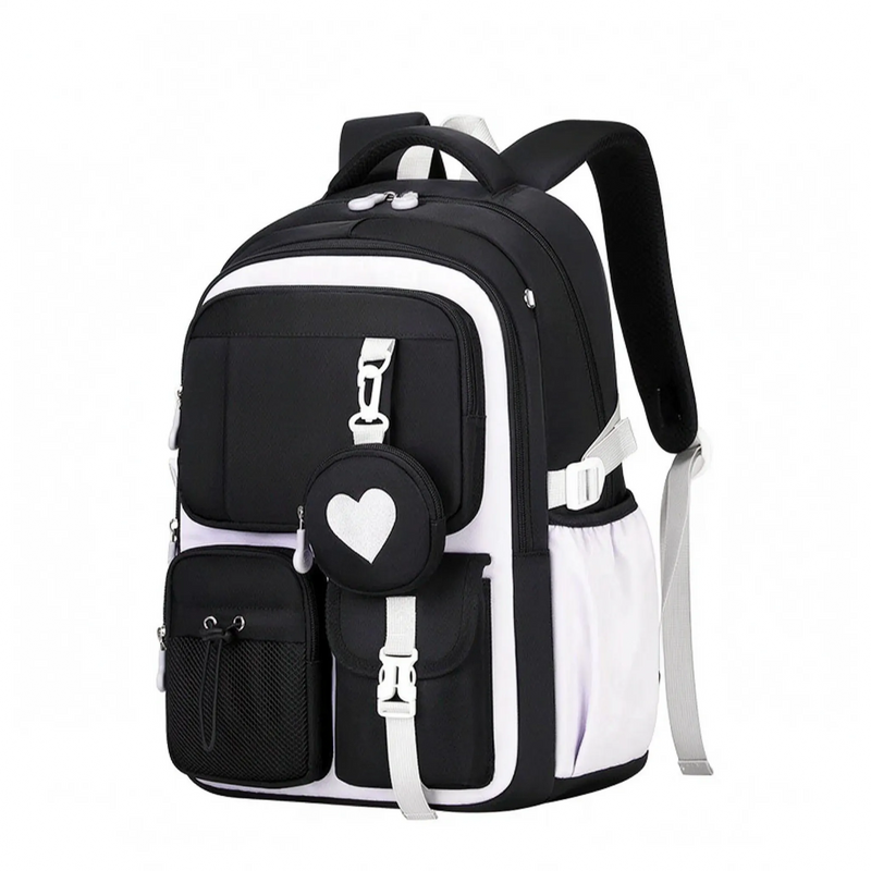 Multi-Compartment Geometric Patterned Rucksack - Kinetox