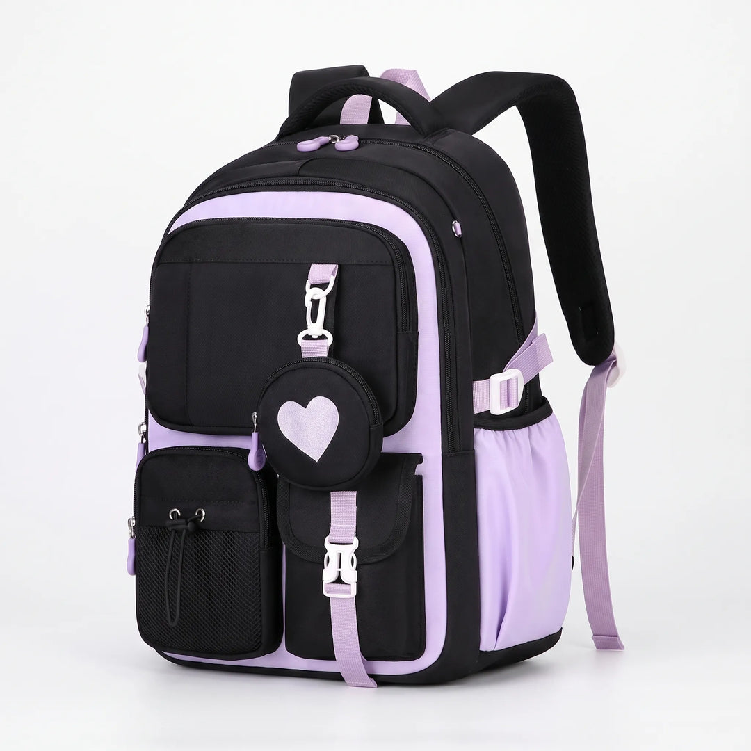 Multi-Compartment Geometric Patterned Rucksack - Kinetox