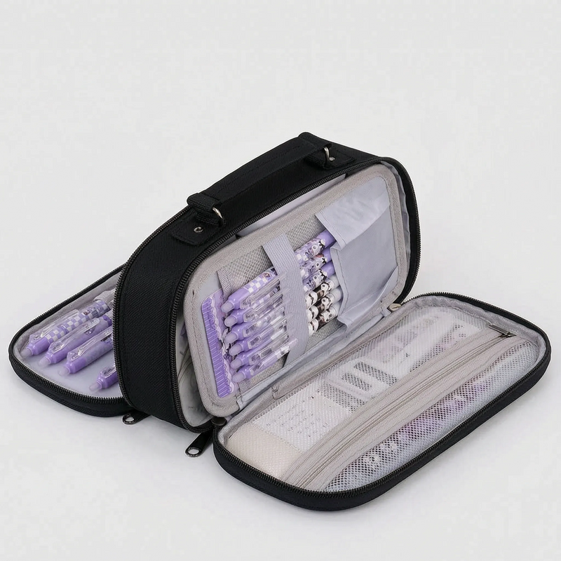 Multi-Compartment Zipped Stationery Bag - Modulax