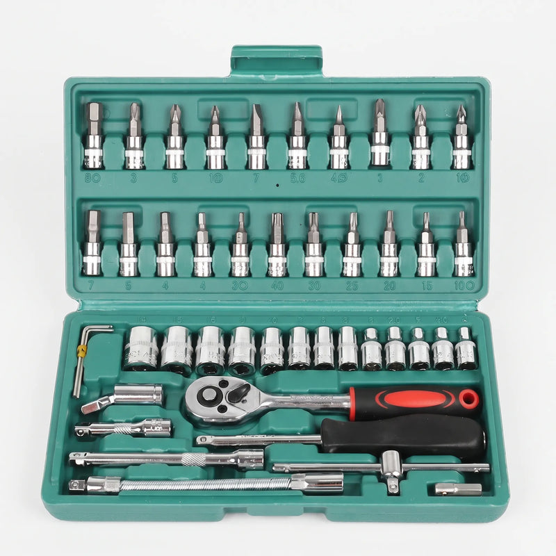 Multi-Piece Ratchet And Socket Set - Torquix