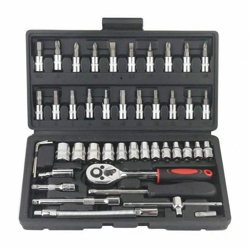Multi-Piece Ratchet And Socket Set - Torquix