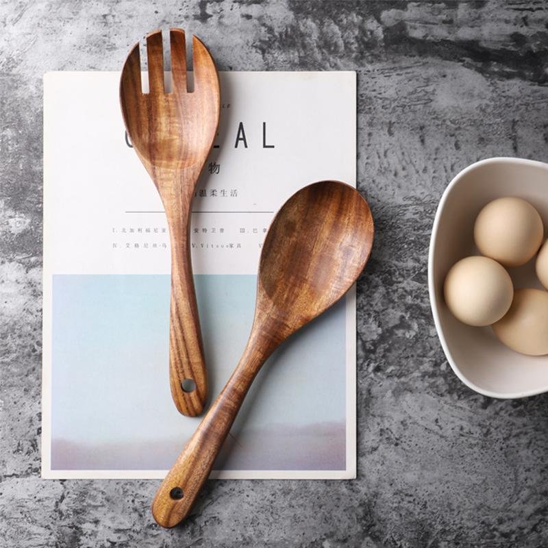Natural Grain Salad Servers - Tossico