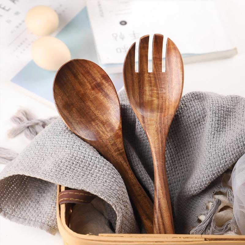 Natural Grain Salad Servers - Tossico