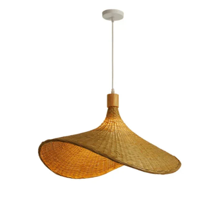 Natural Woven Reed Pendant Light for Dining Rooms